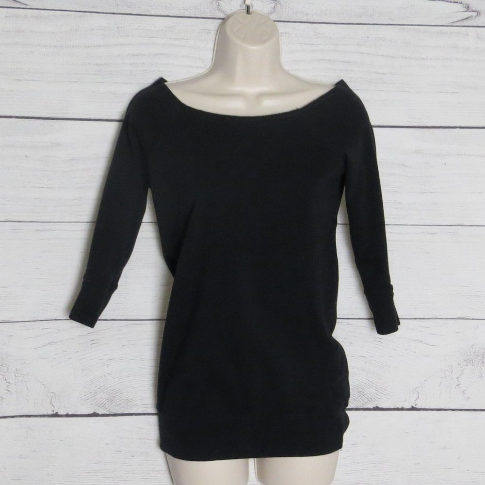 Natalie Dancewear Banded Off-Shoulder Sweat Top